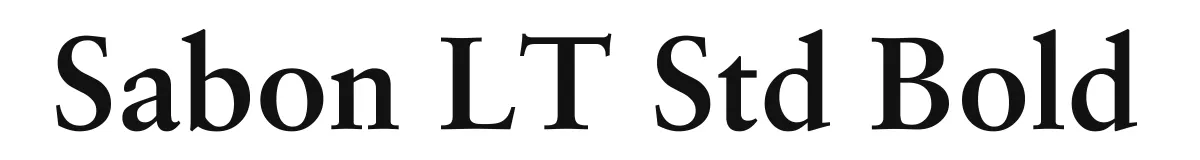 Sabon LT Std Bold original font preview