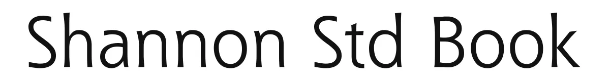 Shannon Std Book original font preview