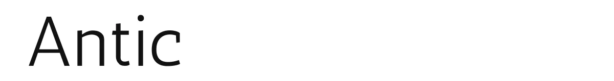 Antic original font preview