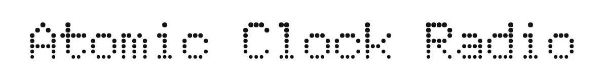 Atomic Clock Radio font preview