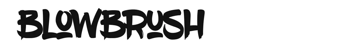 BlowBrush original font preview