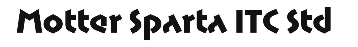 Motter Sparta ITC Std original font preview