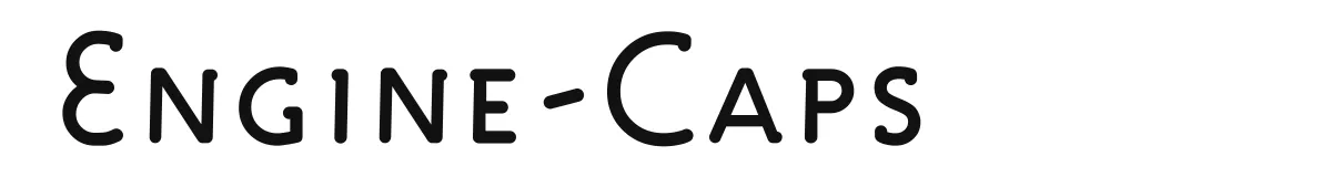 Engine-Caps original font preview