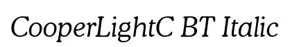 CooperLightC BT Italic