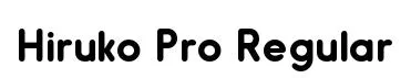 Hiruko Pro Regular