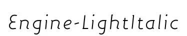 Engine-LightItalic