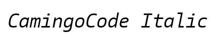 CamingoCode Italic