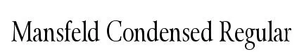 Mansfeld Condensed Regular