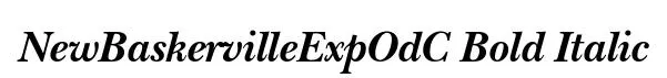 NewBaskervilleExpOdC Bold Italic