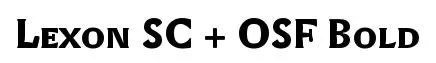 Lexon SC + OSF Bold