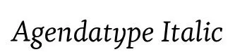 Agendatype Italic