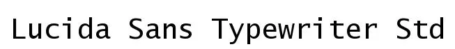 Lucida Sans Typewriter Std