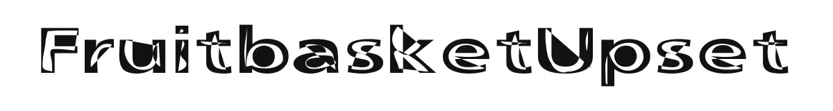 FruitbasketUpset original font preview