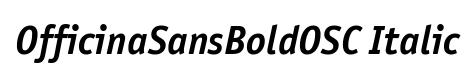 OfficinaSansBoldOSC Italic