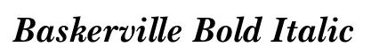 Baskerville Bold Italic