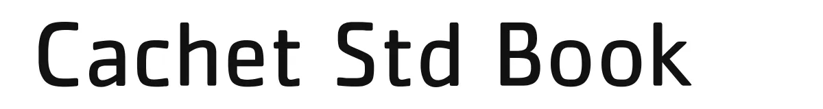 Cachet Std Book original font preview