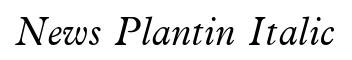 News Plantin Italic