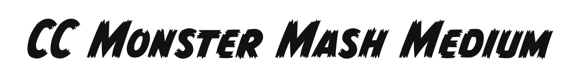 CC Monster Mash Medium font preview