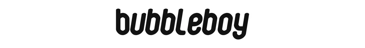 Bubbleboy font preview
