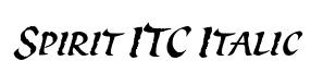 Spirit ITC Italic