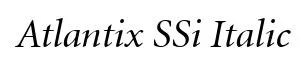 Atlantix SSi Italic