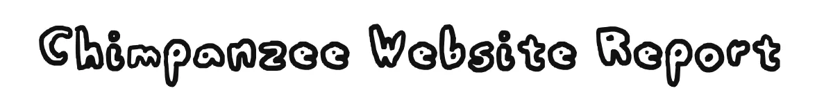 Chimpanzee Website Report original font preview