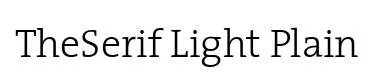 TheSerif Light Plain