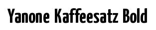 Yanone Kaffeesatz Bold