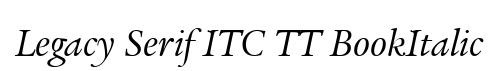 Legacy Serif ITC TT BookItalic