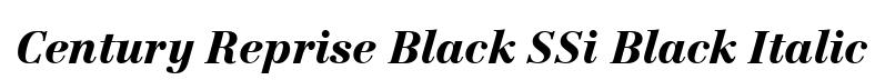 Century Reprise Black SSi Black Italic