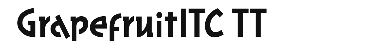 GrapefruitITC TT original font preview