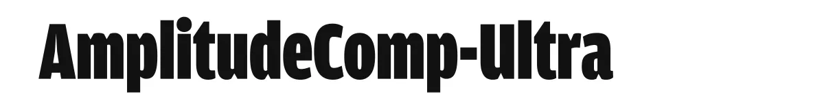 AmplitudeComp-Ultra font preview