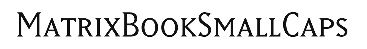 MatrixBookSmallCaps font preview