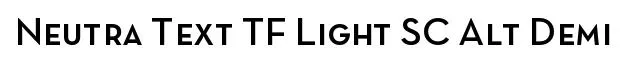 Neutra Text TF Light SC Alt Demi