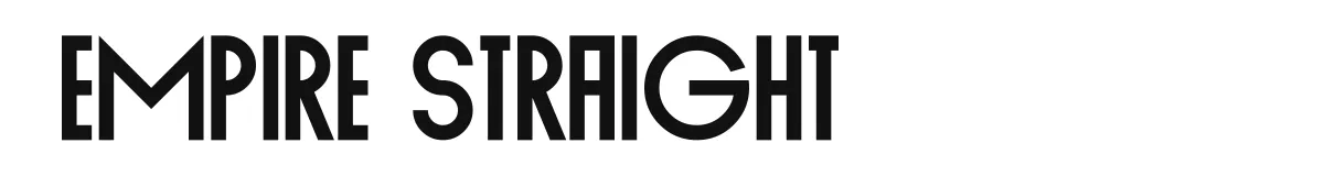 Empire Straight original font preview