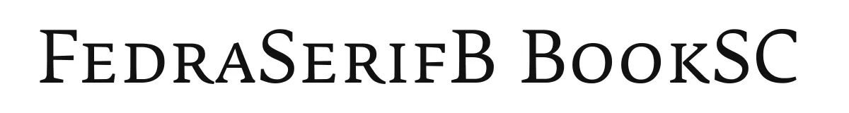 FedraSerifB BookSC original font preview