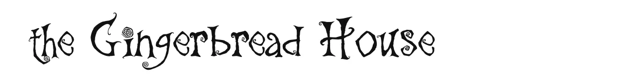 the Gingerbread House font preview