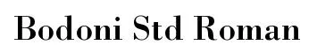 Bodoni Std Roman