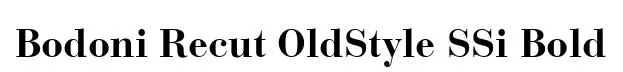 Bodoni Recut OldStyle SSi Bold