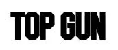 TOP GUN font preview