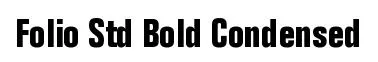 Folio Std Bold Condensed