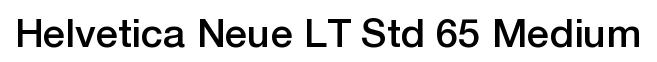 Helvetica Neue LT Std 65 Medium