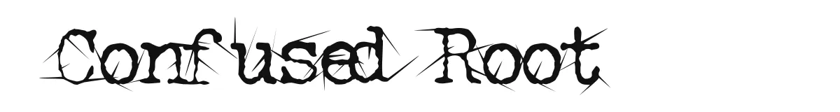 Confused Root font preview