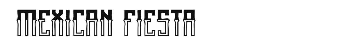 Mexican fiesta font preview