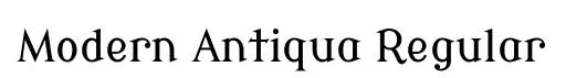 Modern Antiqua Regular