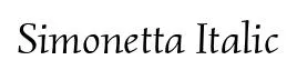 Simonetta Italic