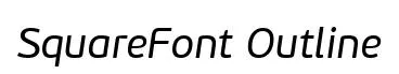 SquareFont Outline