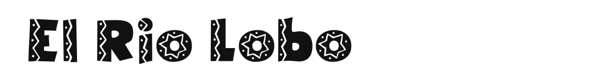El Rio Lobo font preview
