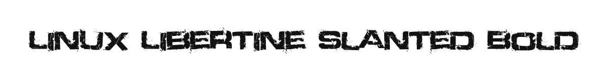 Linux Libertine Slanted Bold font preview