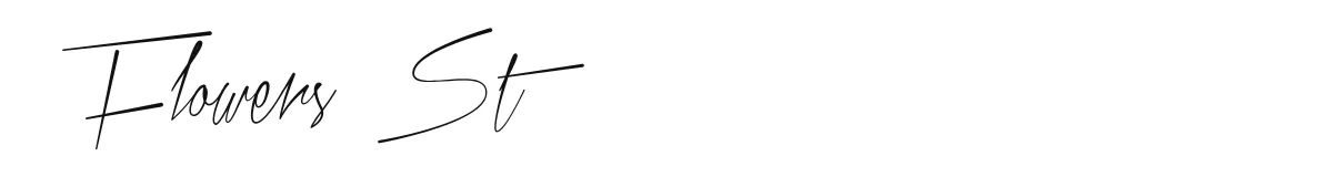 Flowers St font preview